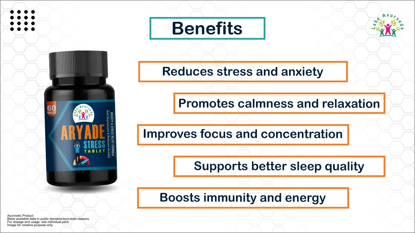 Key Benefits of Aryade Stress Tablets