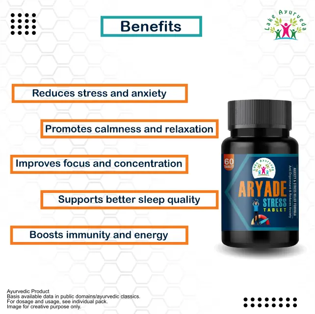 Key Benefits of Aryade Stress Tablets