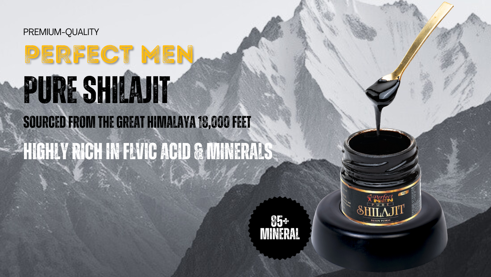 Quality of Perfect Men pure Shilajit