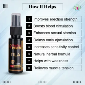 Key Benefits of Perfect Men Tila Spray