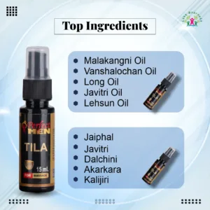 Key Ingredients of Perfect Men Tila Spray