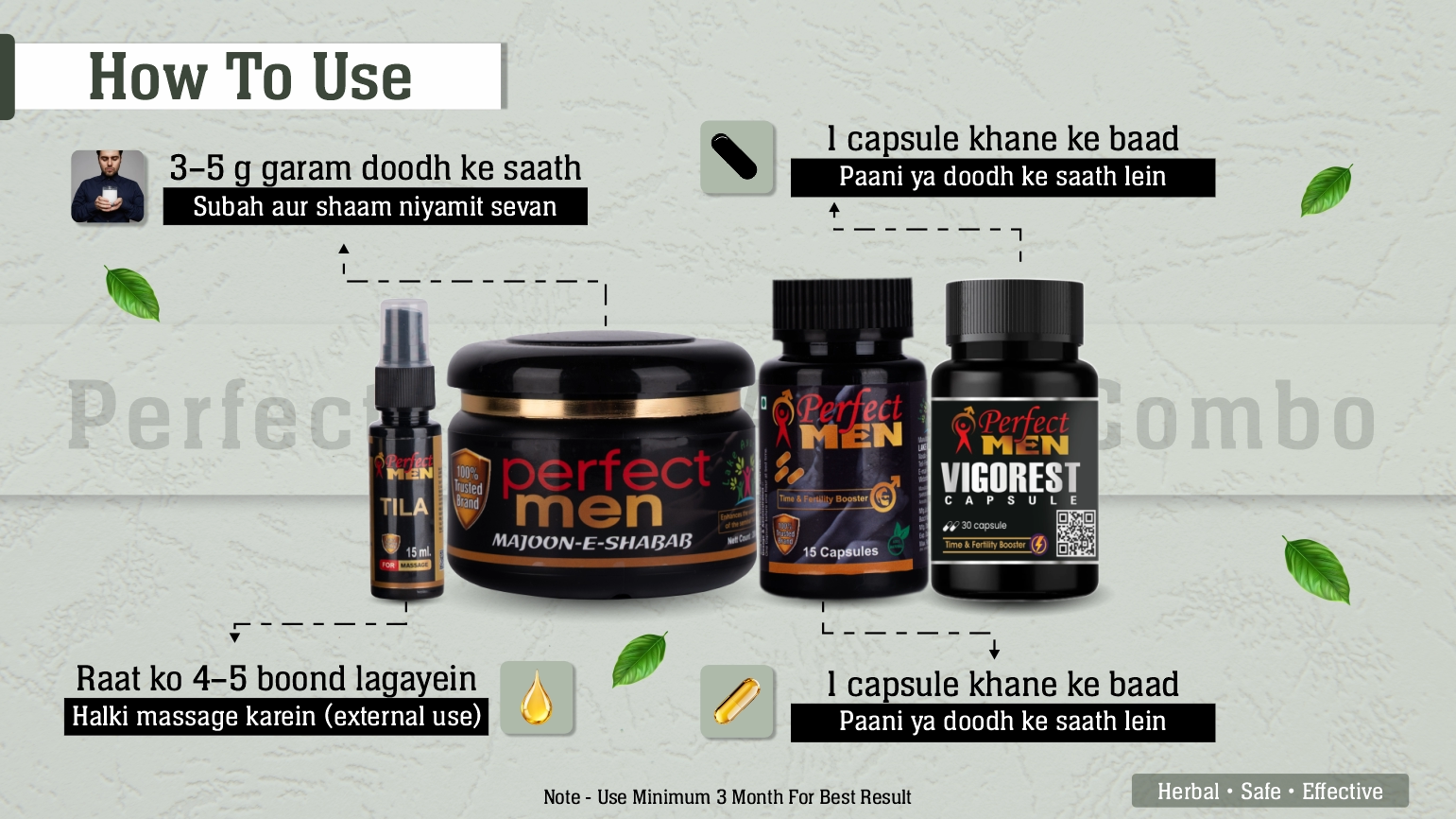 How to Use Perfect Men Alpha Combo