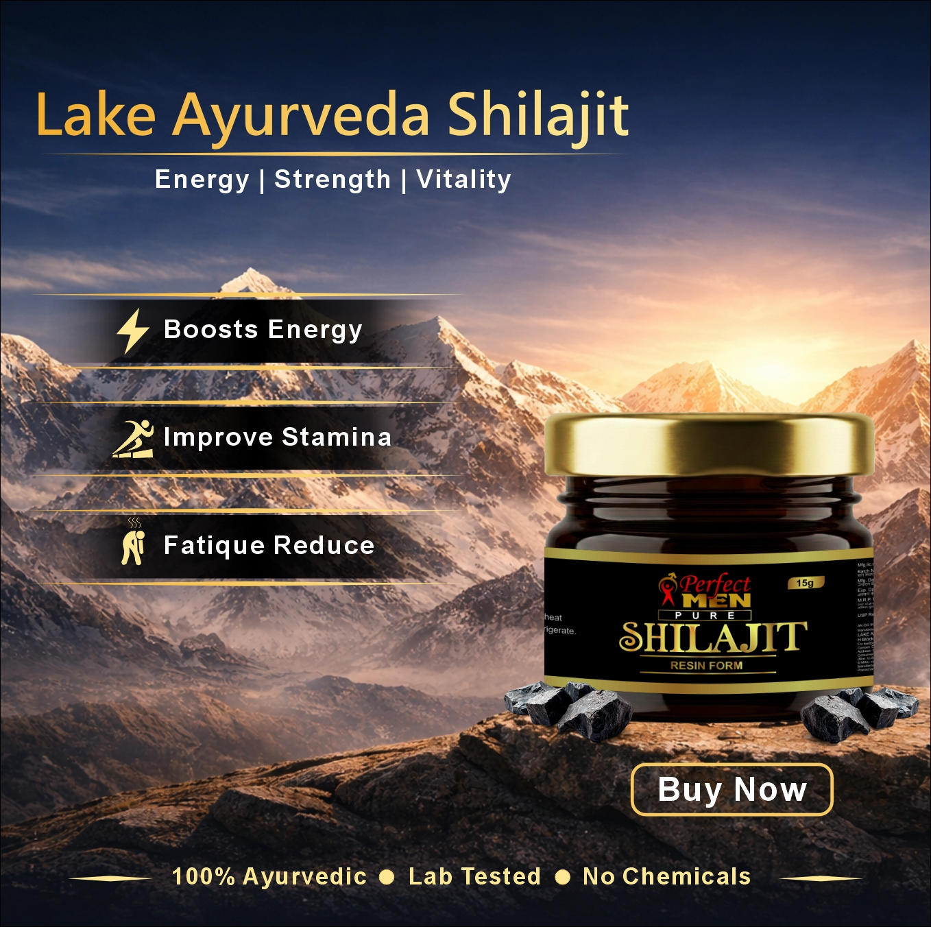 Perfect Men Pure Shilajit