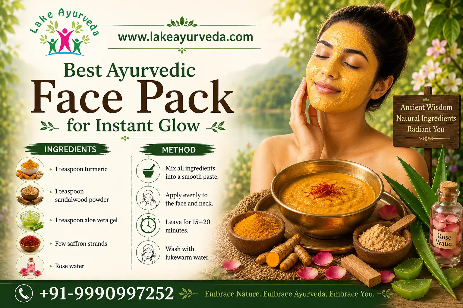 Best Ayurvedic Face Pack for Instant Glow