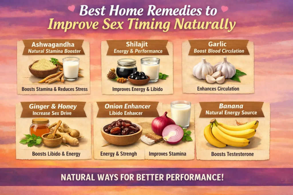 Best Home Remedies to Improve Sex Timing Naturally | Blog