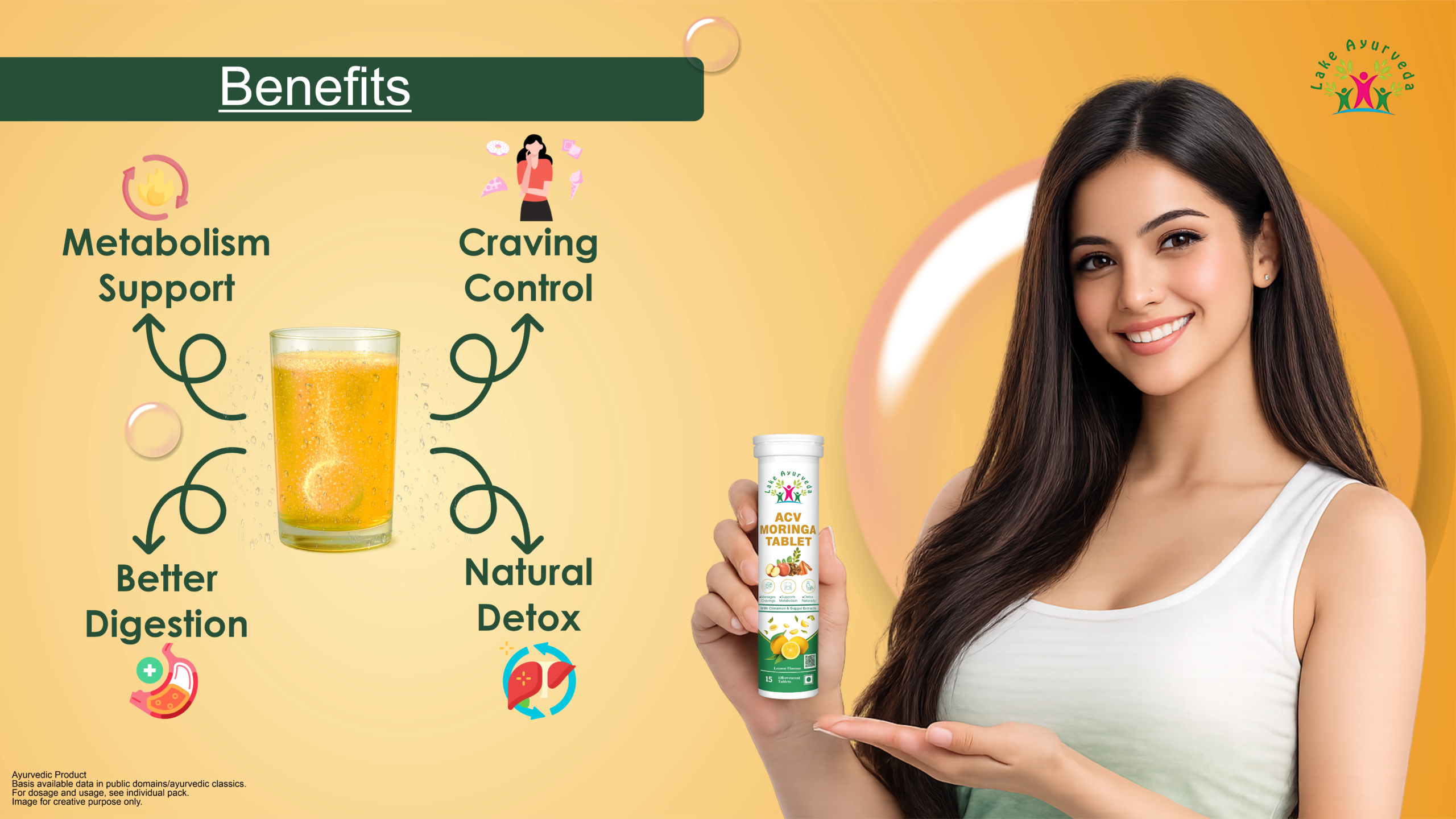 Key Benefits of ACV Moringa Tablet