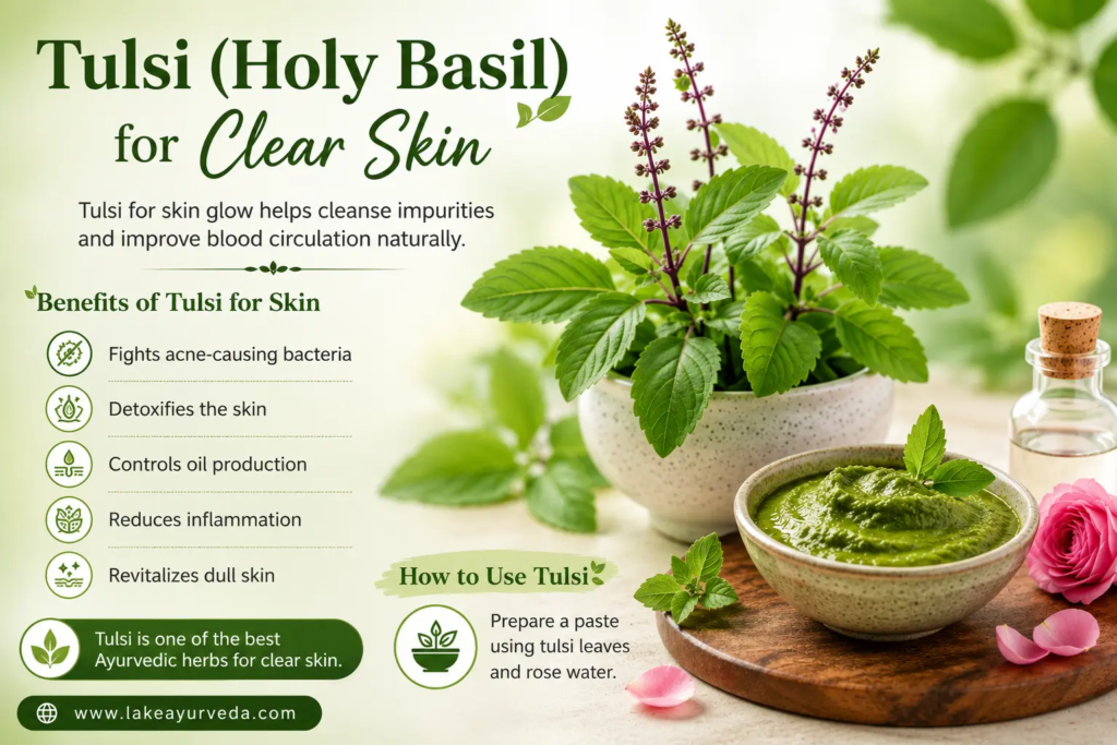 Tulsi (Holy Basil) for Clear Skin