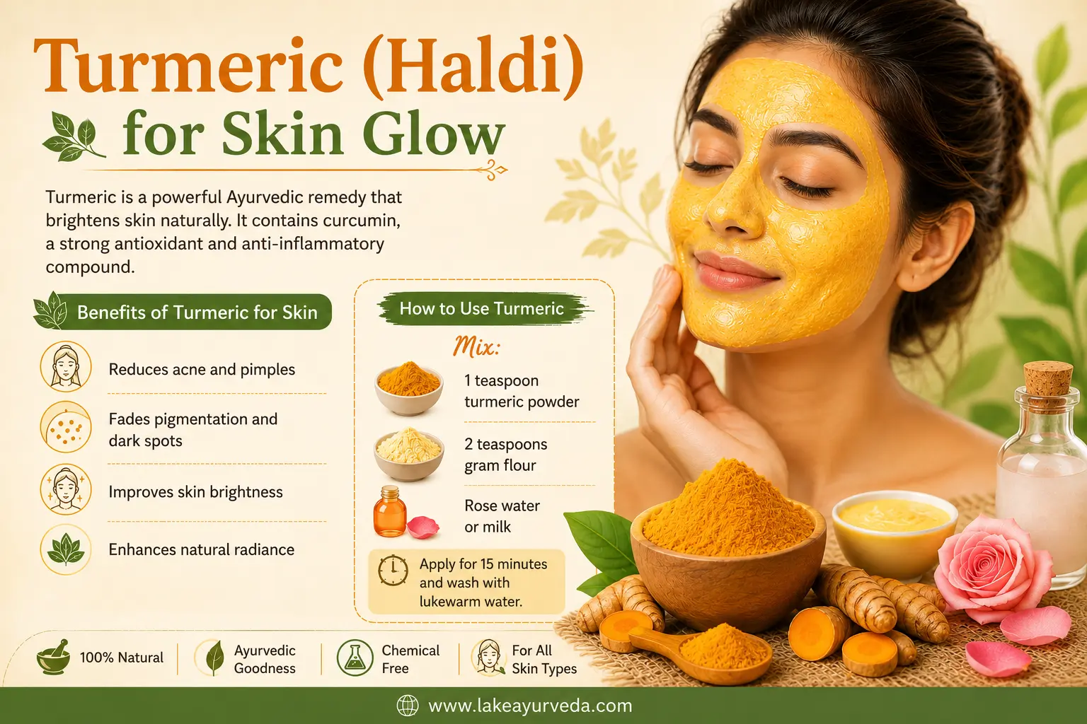 Turmeric (Haldi) for Skin Glow