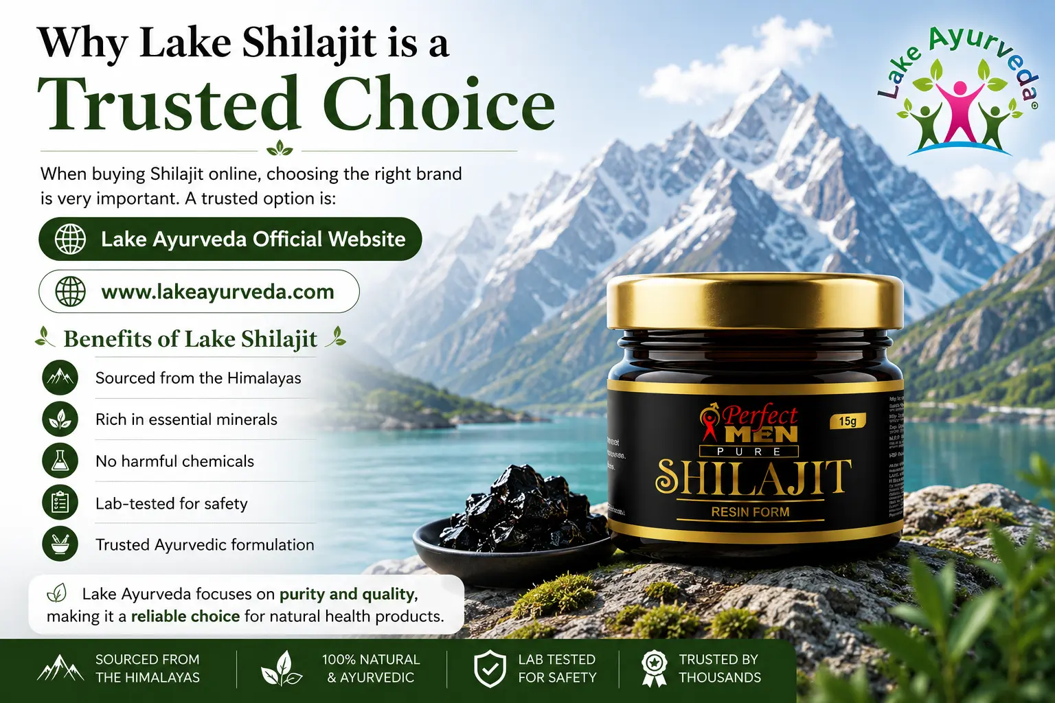 Why Lake Shilajit is a Trusted Choice
