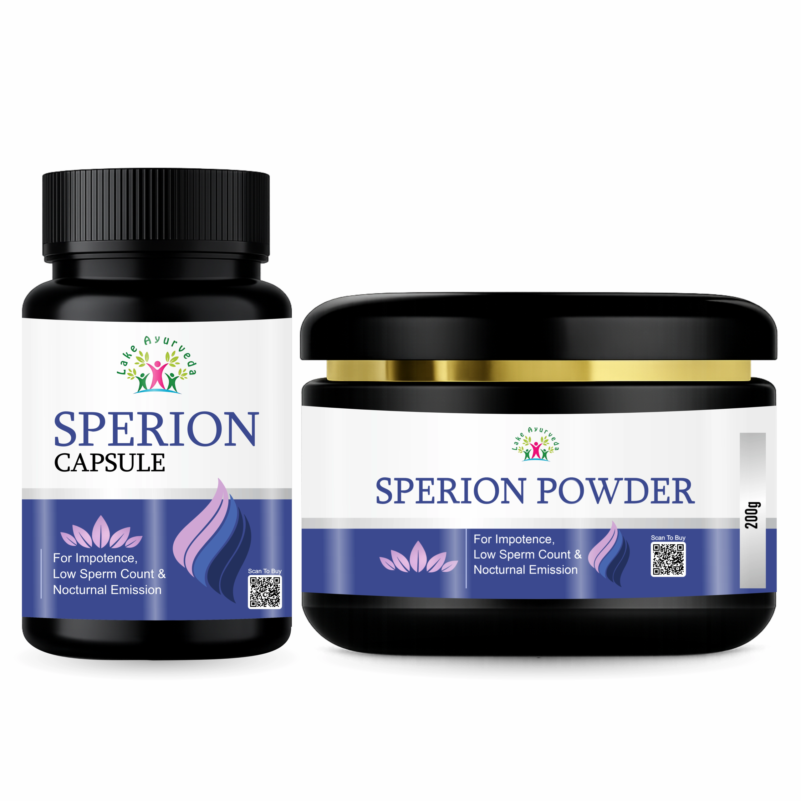 Sperion Kit – Complete Ayurvedic Kit for Low Sperm Count, Nocturnal Emission & Male Weakness