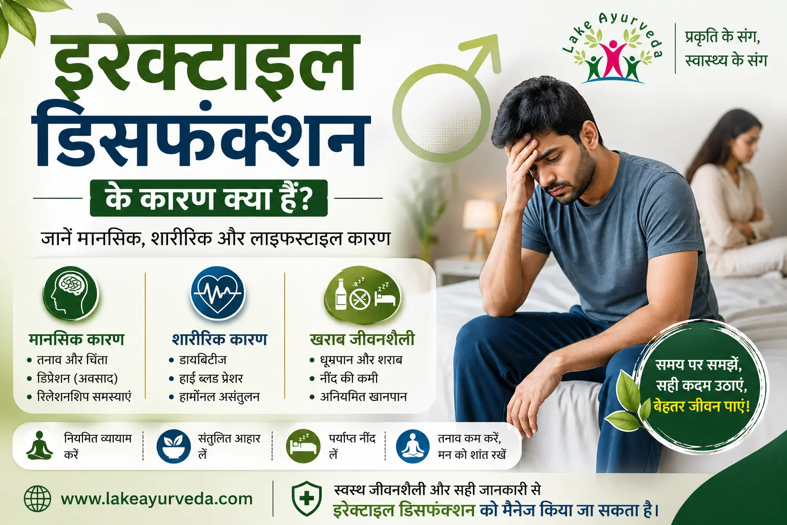 इरेक्टाइल डिसफंक्शन के कारण