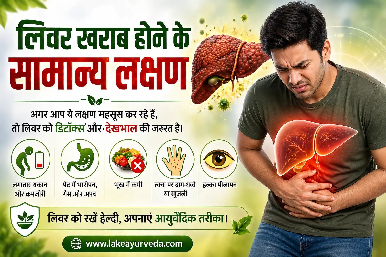 लिवर खराब होने के सामान्य लक्षण